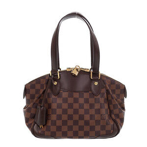 Louis Vuitton Damier Ebene Brown Verona Semi Shoulder Bag